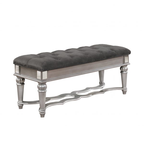 |Bench with Tufted Buttons|