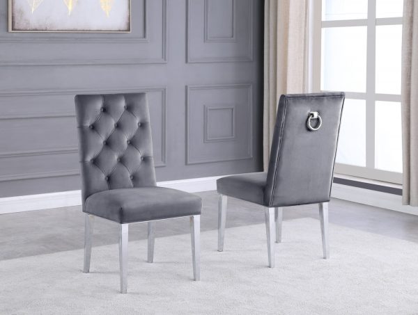 |Velvet Tufted Side Chair **Set of 2**|