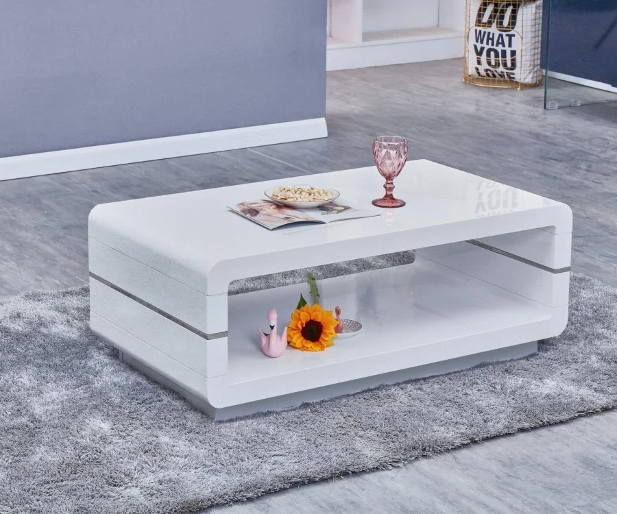 |High Gloss Lacquer Coffee Table (Available in White and grey)|