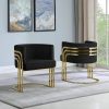Velvet Barrel Chair|Gold Base