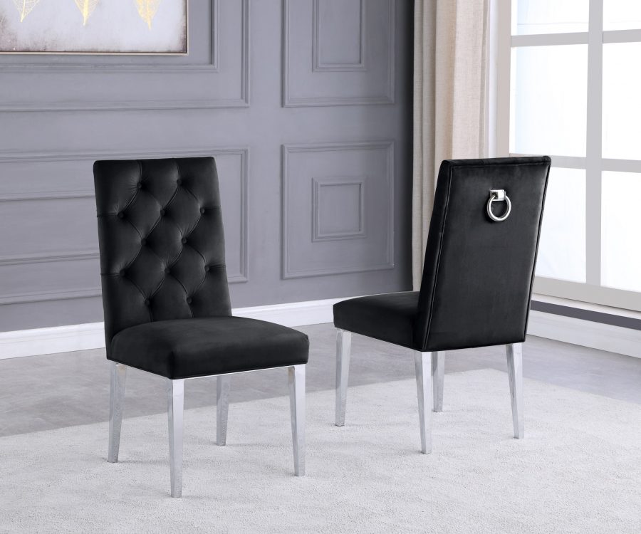 Velvet Tufted Side Chair **Set of 2**