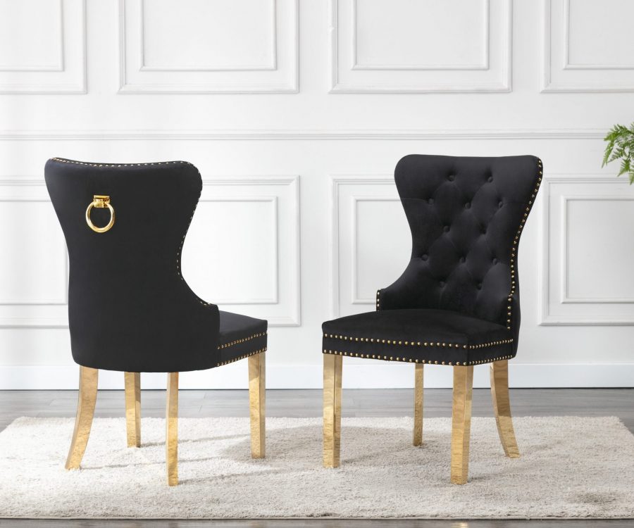 |Velvet Tufted Side Chair **Set of 2**