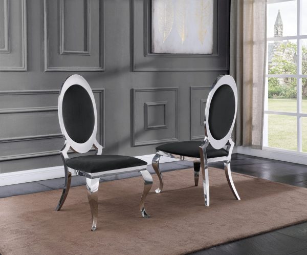 |Velvet Side Chair Set of 2