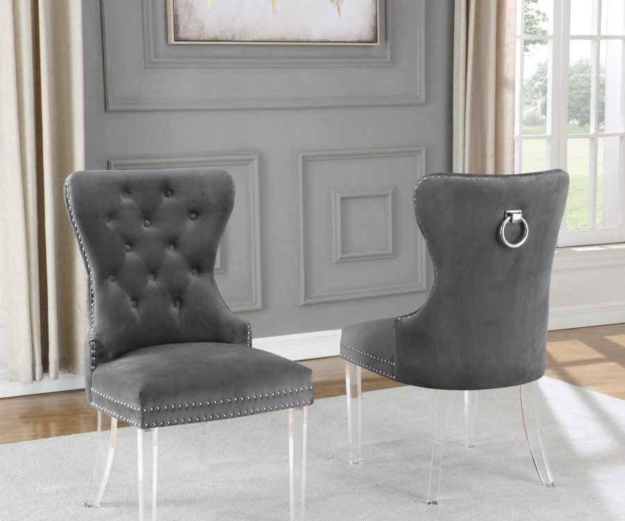 Velvet Tufted Side Chair **Set of 2**