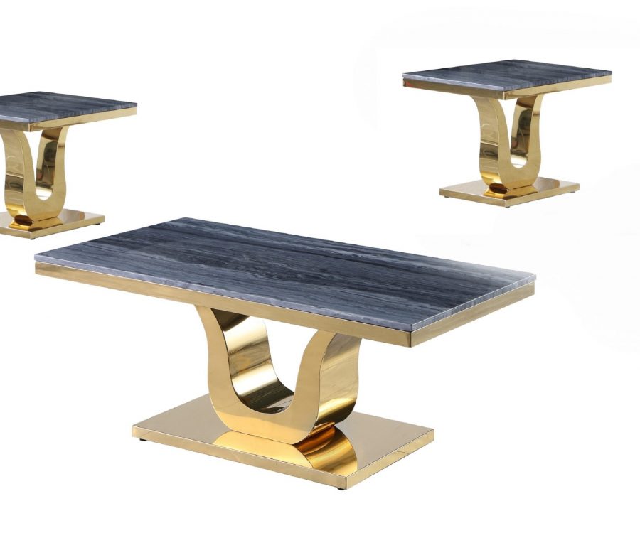 Marble Coffee Table Set: Coffee Table