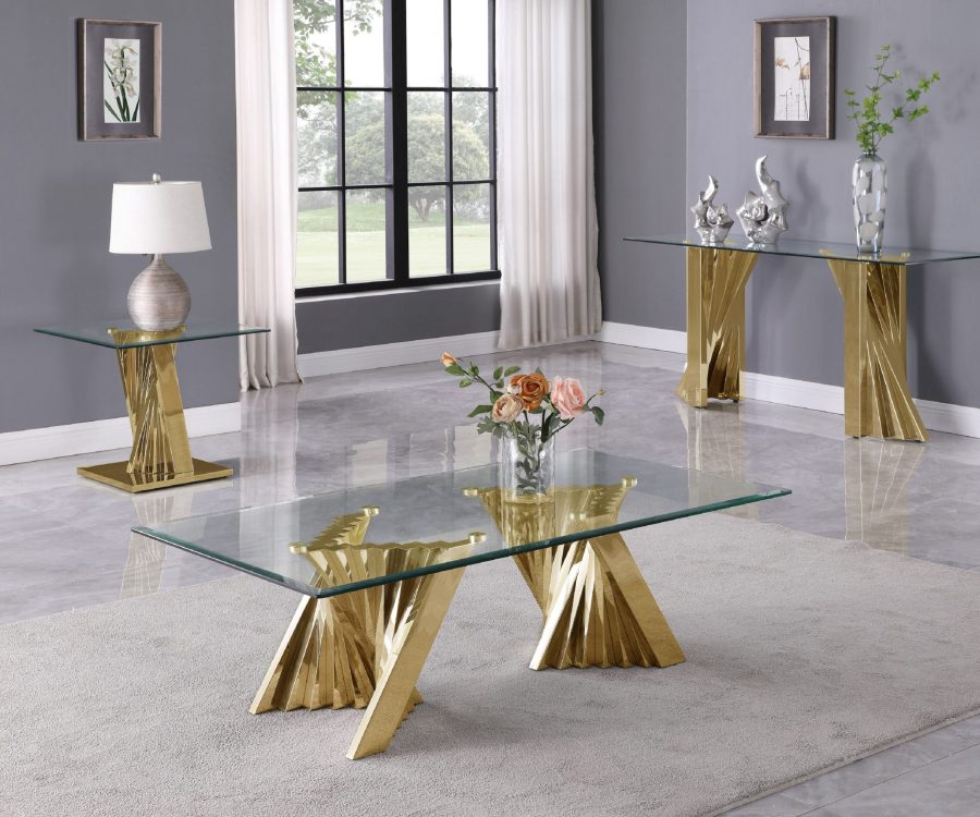 Glass Coffee Table Sets: Coffee Table|End Table